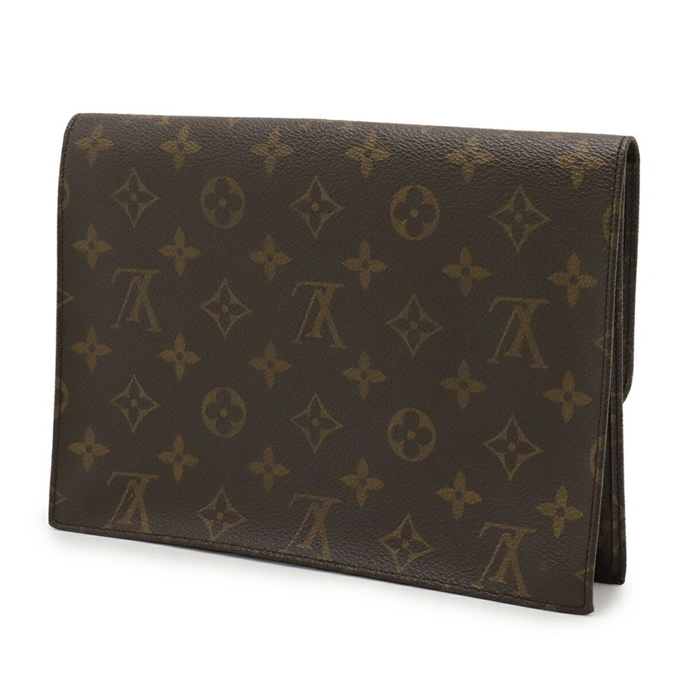 LOUIS VUITTON Authentic Brown Monogram Pochette Pouch - Picture 3 of 8